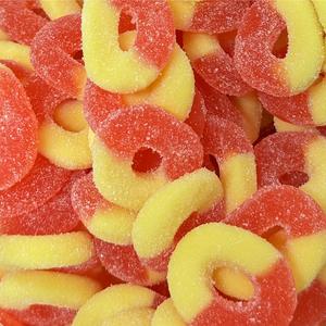 Gummy Sour Peach Ring O’s