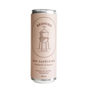 Eau Gazéifiée Rhubarbe et Basilic