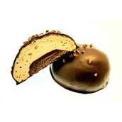Pouffette de Luxe Caramel et Choco Noir