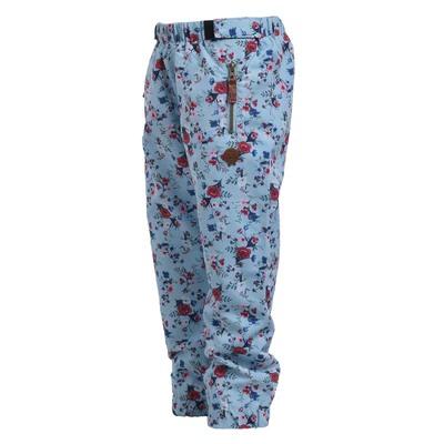 L P Pantalon mi saison 7 8 ans Fille bleu fleuri Menottes et