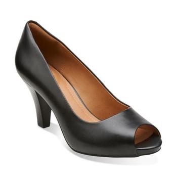 Clarks peep toe shop pumps