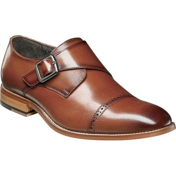 Chaussures Habillées Stacey Adams – Taille 13 US – Cuir Serpent Et Cuir – Marron – Occasion Peu Porté