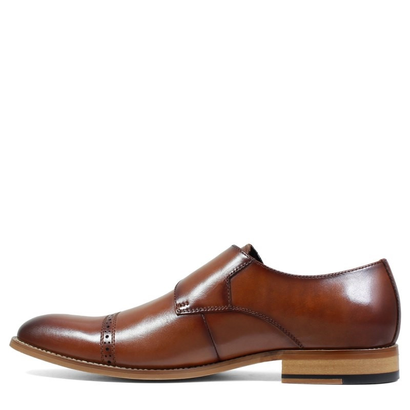 Chaussures Habillées Stacey Adams – Taille 13 US – Cuir Serpent Et Cuir – Marron – Occasion Peu Porté